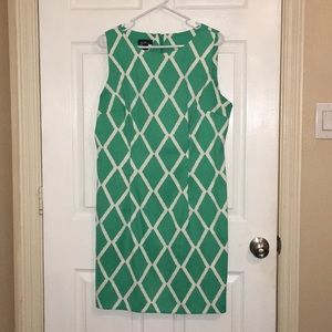 Used Teal Knee-Length Dress